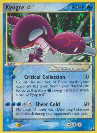 Kyogre Star 112 - Holofoil Delta Species - Ultra Rare