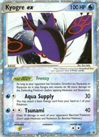 Kyogre ex 037 - Holofoil Nintendo Promos - Promo