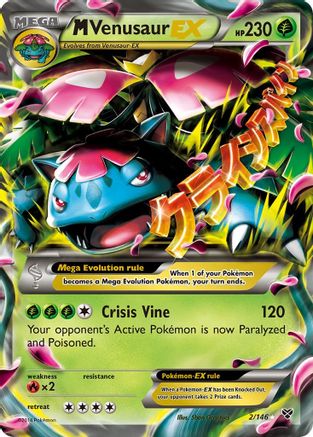 M Venusaur EX 002/146 - Holofoil XY Base Set - Ultra Rare