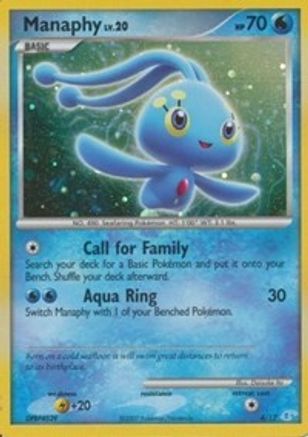 Manaphy 004/12 - Holofoil DP Trainer Kit Manaphy & Lucario - Common
