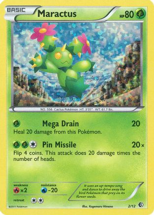 Maractus 002/012 - Holofoil McDonalds Promos 2011 - Promo