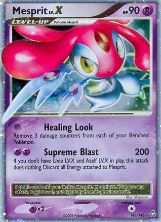 Mesprit LV.X 143 - Holofoil Legends Awakened - Ultra Rare