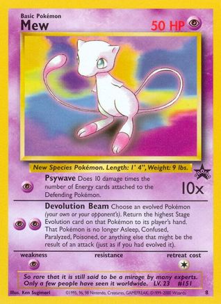 Mew (8) 008 WoTC Promo - Promo