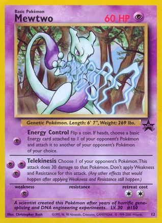 Mewtwo (12) 012/53 WoTC Promo - Promo
