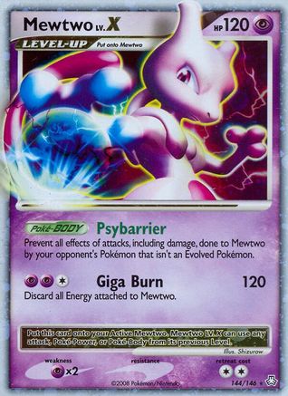 Mewtwo LV.X 144 - Holofoil Legends Awakened - Ultra Rare