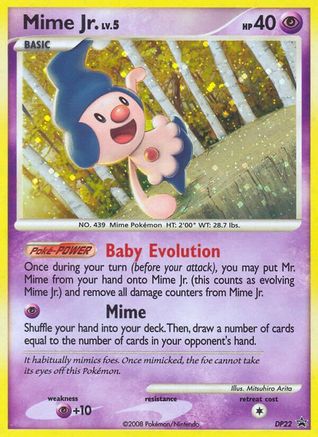 Mime Jr. DP22 - Holofoil Diamond and Pearl Promos - Promo