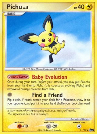 Pichu 011 POP Series 9 - Uncommon