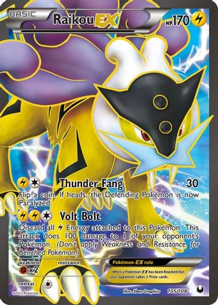 Raikou EX (105 Full Art) 105 - Holofoil Dark Explorers - Ultra Rare