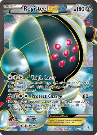 Registeel EX (122 Full Art) 122 - Holofoil Dragons Exalted - Ultra Rare