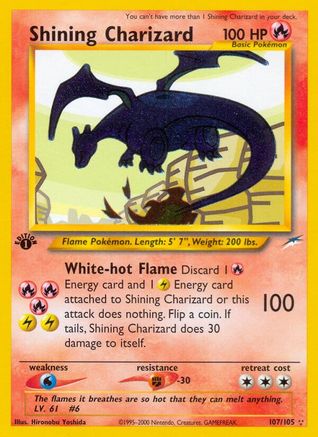 Shining Charizard 107 - Unlimited Holofoil Neo Destiny - Secret Rare