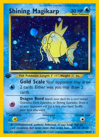 Shining Magikarp 066 - Unlimited Holofoil Neo Revelation - Secret Rare