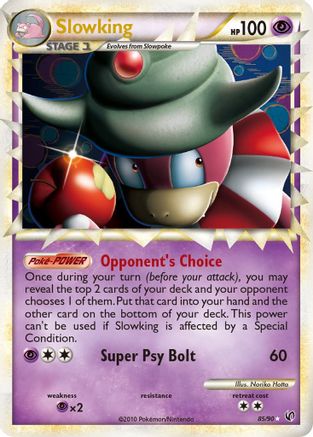 Slowking (Prime) 085/90 - Holofoil Undaunted - Ultra Rare