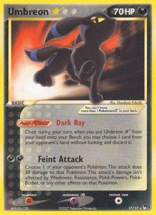 Umbreon Star 017 POP Series 5 - Ultra Rare