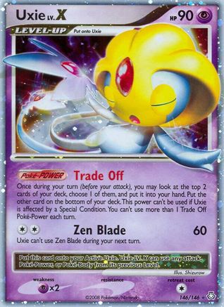 Uxie LV.X 146 - Holofoil Legends Awakened - Ultra Rare