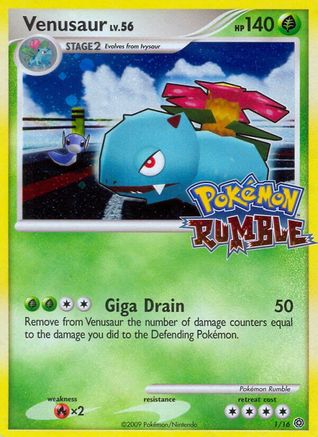 Venusaur 001 - Holofoil Rumble - Promo