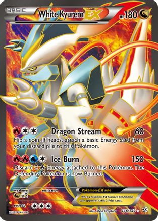 White Kyurem EX (146 Full Art) 146 - Holofoil Boundaries Crossed - Ultra Rare