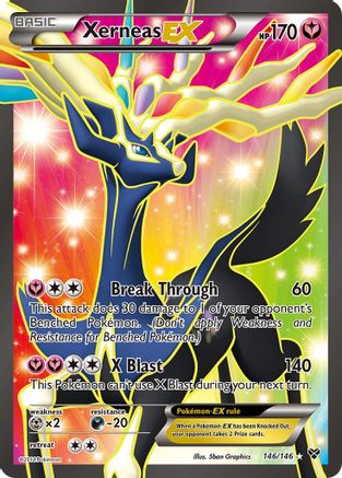 Xerneas EX (146 Full Art) 146 - Holofoil XY Base Set - Ultra Rare
