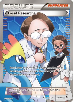 Fossil Researcher (110 Full Art) 110/111 - Holofoil XY Furious Fists - Ultra Rare