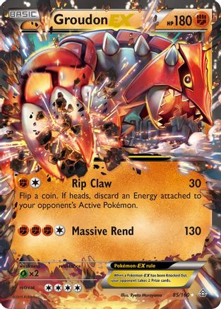 Groudon EX 085/160 - Holofoil XY Primal Clash - Ultra Rare