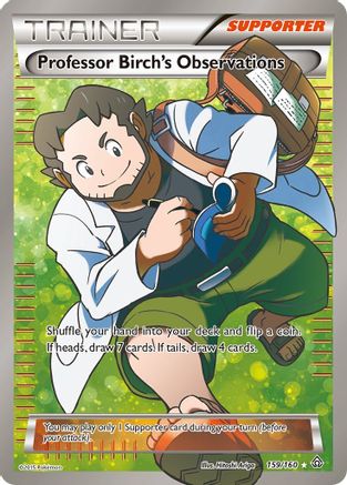 Professor Birch's Observations (159 Full Art) 159/160 - Holofoil XY Primal Clash - Ultra Rare