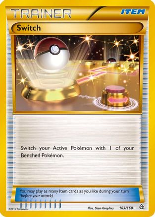 Switch (163 Secret Rare) 163/160 - Holofoil XY Primal Clash - Secret Rare