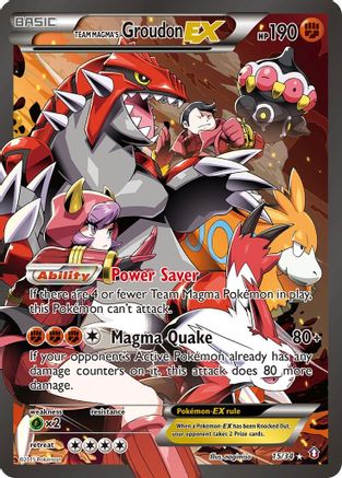 Team Magma's Groudon EX 015/34 - Holofoil Double Crisis - Ultra Rare