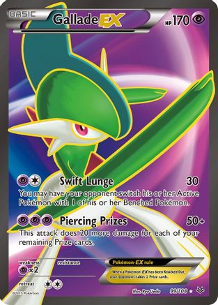 Gallade EX (99 Full Art) 099/108 - Holofoil XY Roaring Skies - Ultra Rare