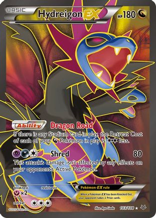 Hydreigon EX (103 Full Art) 103/108 - Holofoil XY Roaring Skies - Ultra Rare