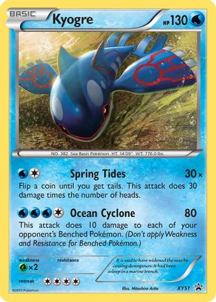 Kyogre XY51 - Holofoil XY Promos - Promo