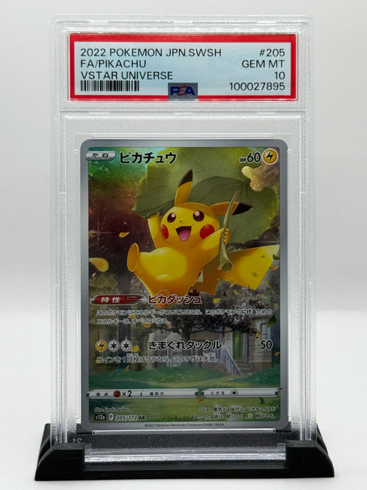 PSA 10 2022 Pikachu #205 Pokémon Sword and Shield High Class Pack Vstar Universe