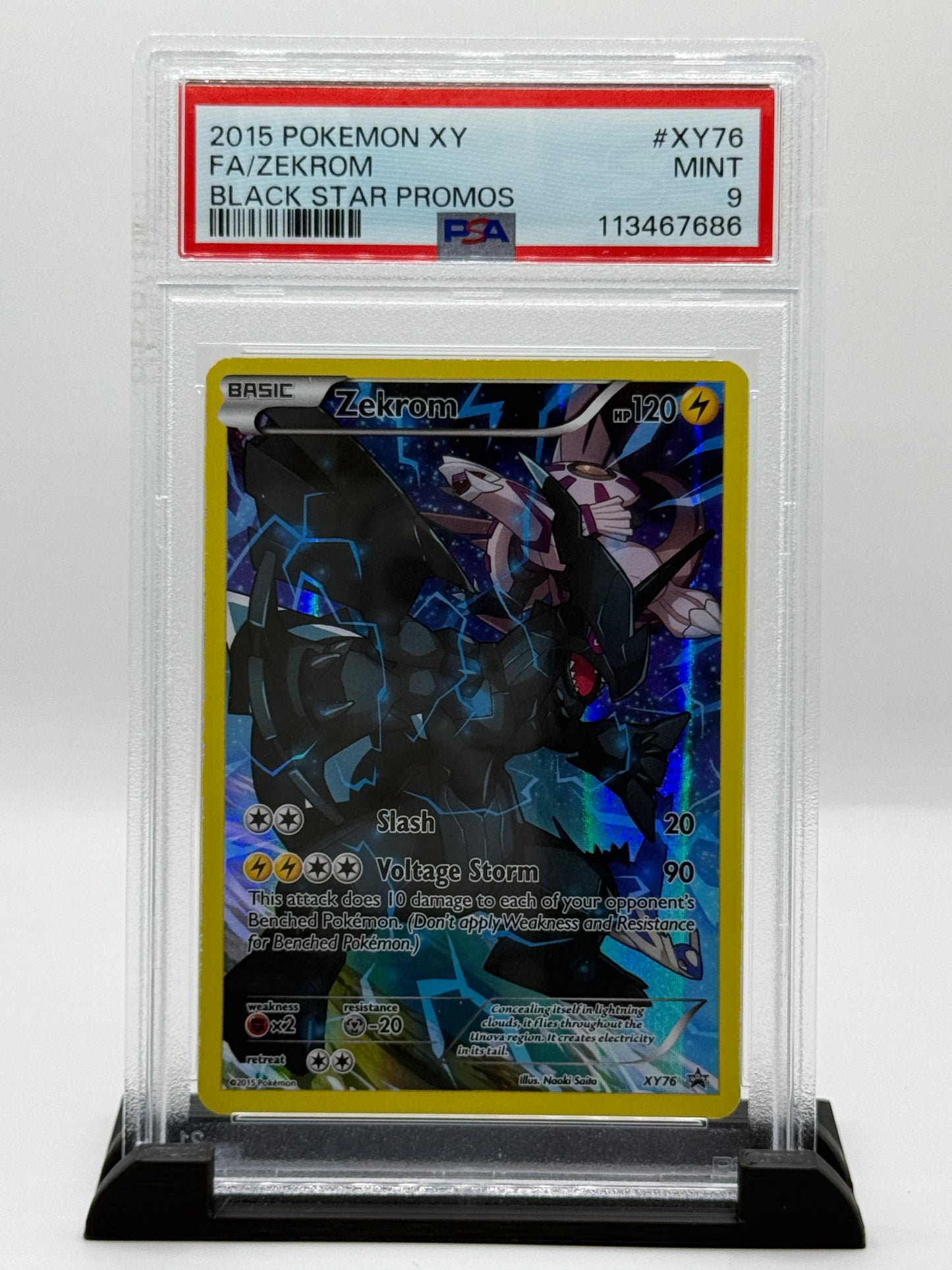 PSA 9 2015 Pokemon XY Promo Zekrom #XY76