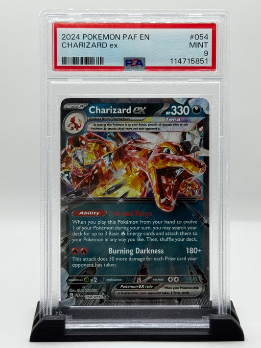 PSA 9 2024 Pokemon Scarlet and Violet Paldean Fates Charizard Ex #54