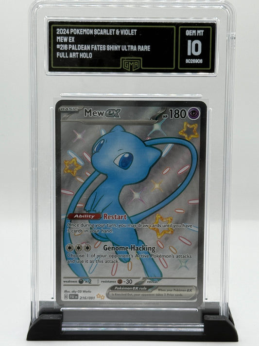 GMA 10 2024 Pokemon Scarlet and Violet Paldean Fates Shiny Ultra Rare Mew Ex #216