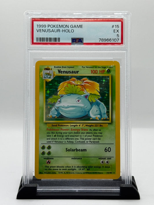 PSA 5 2000 Pokemon Base Set 2 Holo Venusaur #18