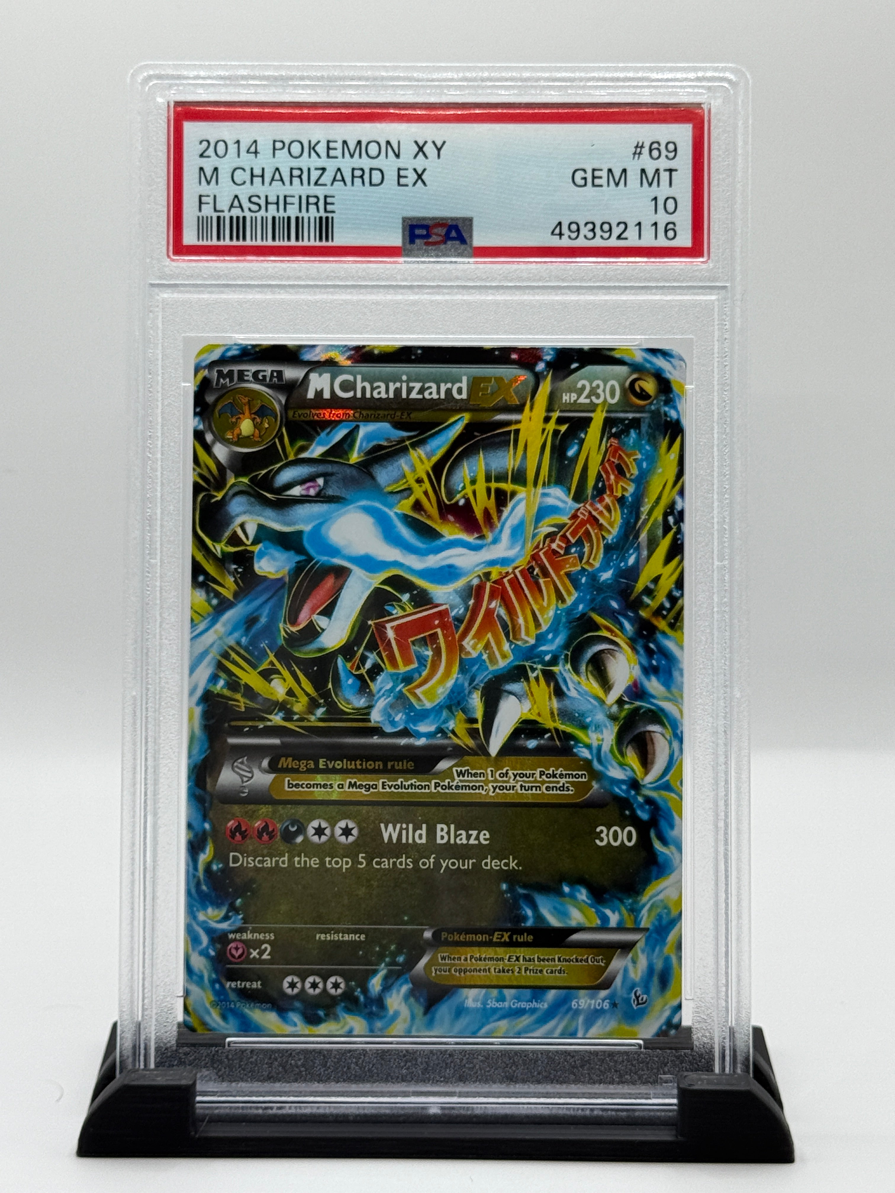 PSA 10 2014 Pokemon XY Flashfire Holo M Charizard Ex #69 – Skiplup's Poke Shop!