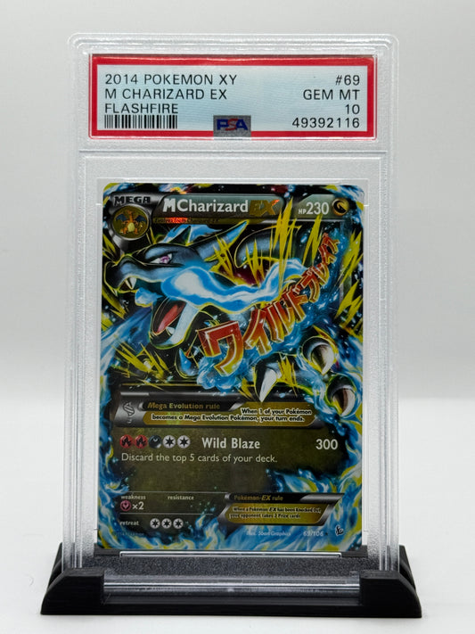 PSA 10 2014 Pokemon XY Flashfire Holo M Charizard Ex #69