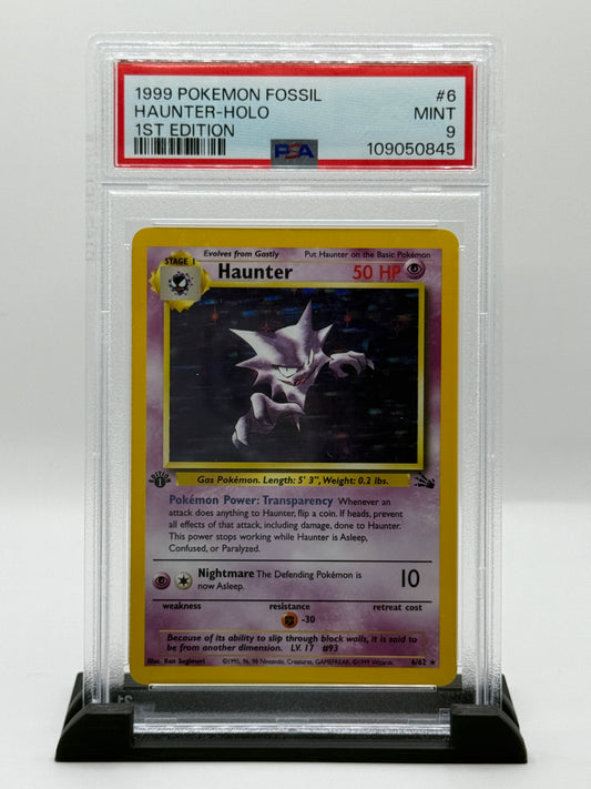 PSA 9 1999 Pokemon Fossil 1st Edition Holo Haunter #6