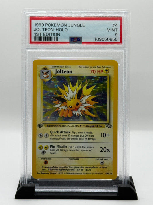 PSA 9 1999 Pokemon Jungle 1st Edition Holo Jolteon #4