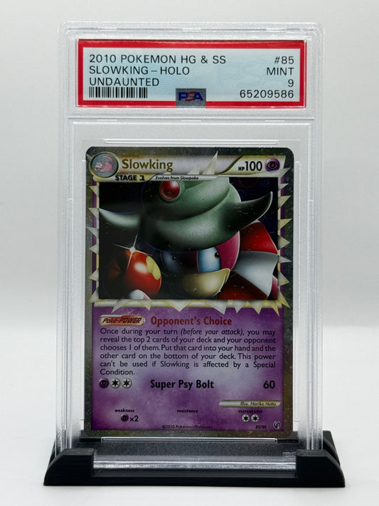 PSA 9 2010 Pokémon Heartgold and Soulsilver Undaunted Holo Slowking #85