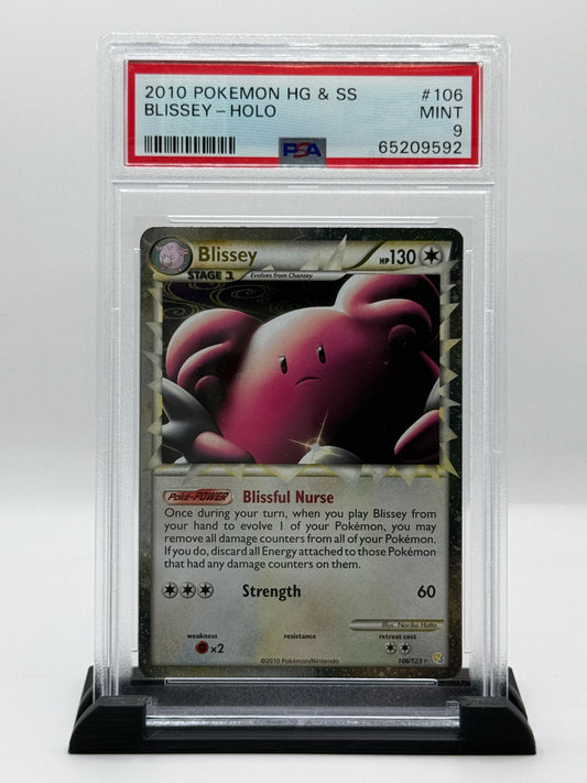 PSA 9 2010 Pokémon Heartgold Soulsilver Holo Blissey #106
