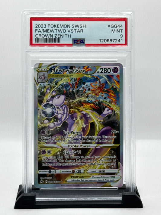 PSA 9 2023 Pokémon Sword and Shield Crown Zenith Galarian Gallery Mewtwo VSTAR #GG44