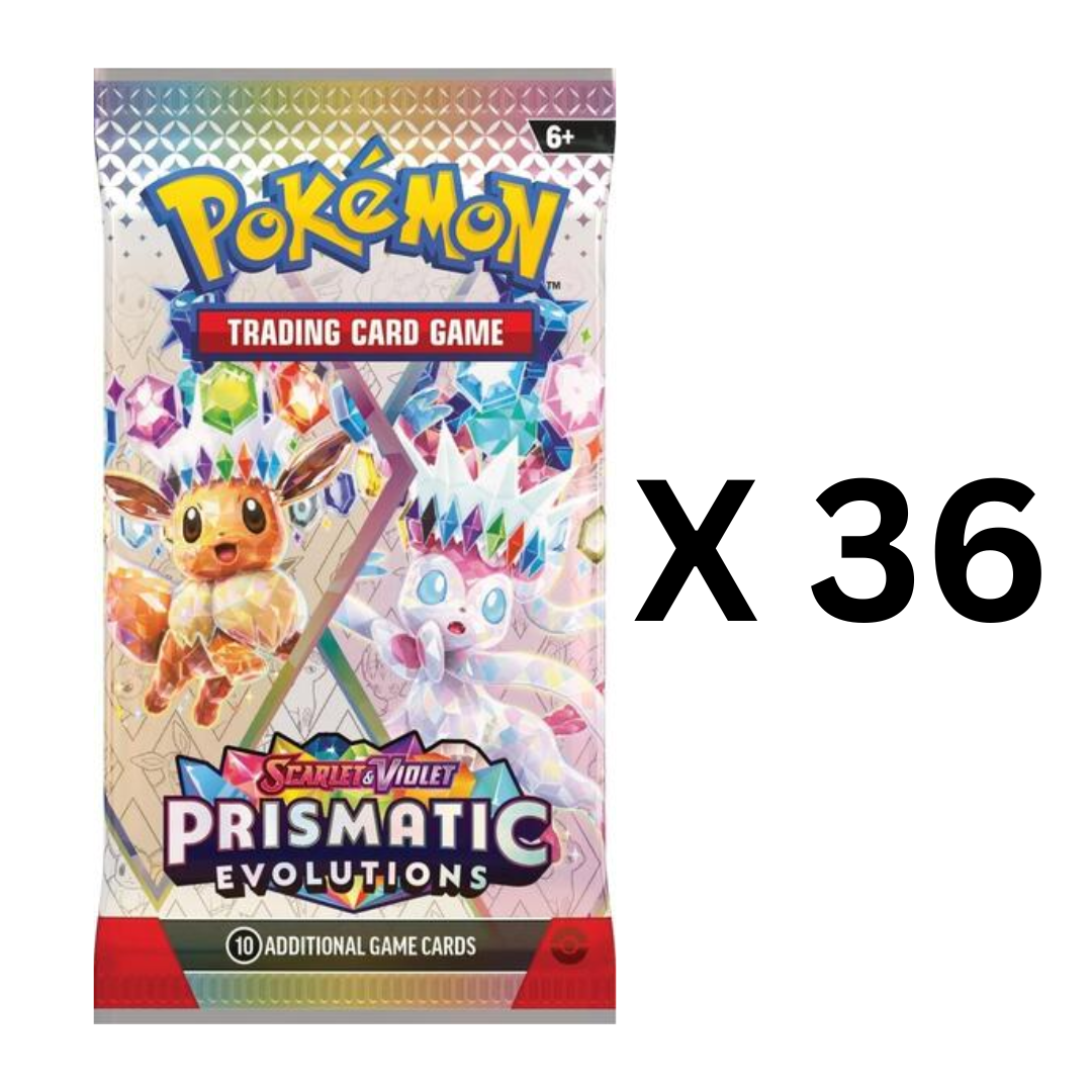 Pokémon Prismatic Evolutions 36 Loose Pack Bundle