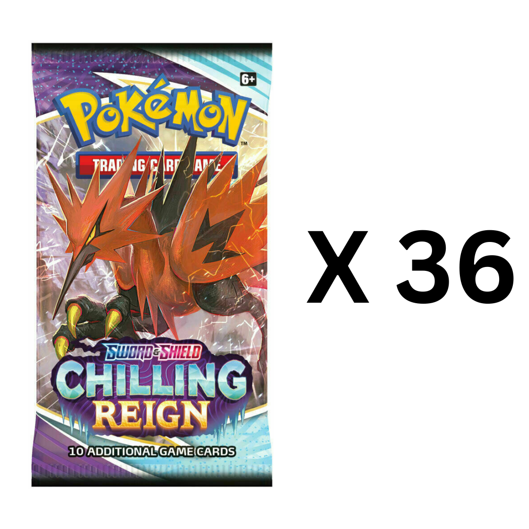 Pokémon Chilling Reign 36 Loose Pack Bundle