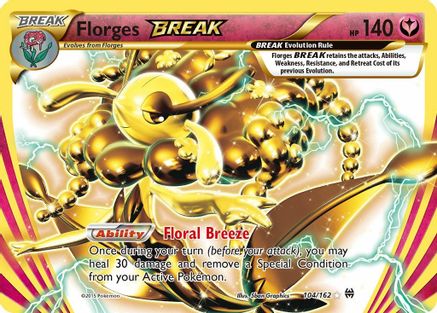 Florges BREAK 104/162  - Holofoil XY  BREAKthrough - Rare BREAK