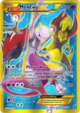 Mewtwo EX (163 Secret Full Art) 163/162  - Holofoil XY  BREAKthrough - Secret Rare
