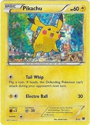 Pikachu 006/12  - Holofoil McDonalds Promos 2015 - Promo