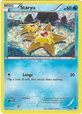 Staryu 004/12  - Holofoil McDonalds Promos 2015 - Promo