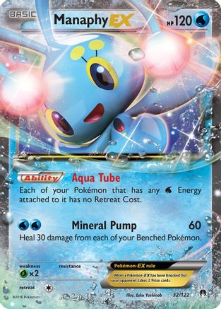 Manaphy EX 032/122  - Holofoil XY  BREAKpoint - Ultra Rare