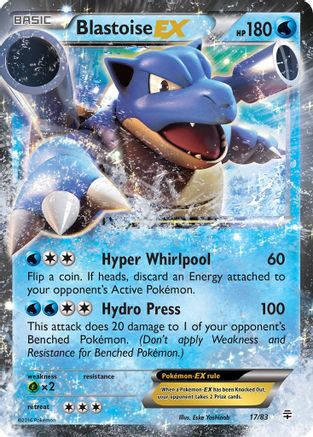 Blastoise EX 017/83  - Holofoil Generations - Ultra Rare