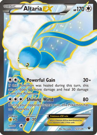 Altaria EX (Full Art) 123/124  - Holofoil XY  Fates Collide - Ultra Rare